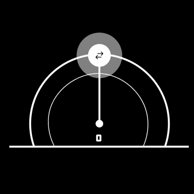 Can You Pan? gameplay: a pan pendulum hanging over the stereo arc.